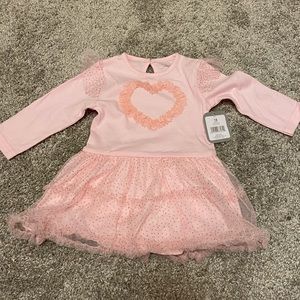 Long sleeve pink dress